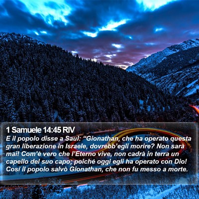 1 Samuele 14:45 RIV Bible Verse Image