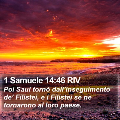 1 Samuele 14:46 RIV Bible Verse Image