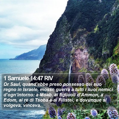 1 Samuele 14:47 RIV Bible Verse Image