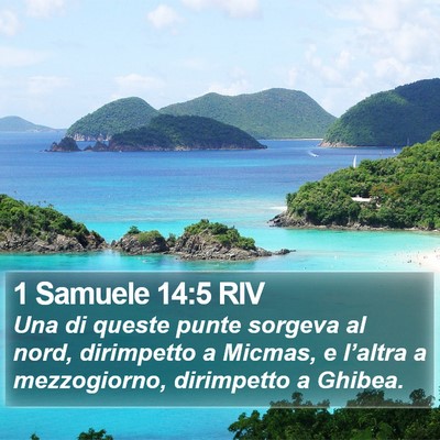 1 Samuele 14:5 RIV Bible Verse Image