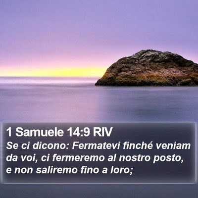 1 Samuele 14:9 RIV Bible Verse Image