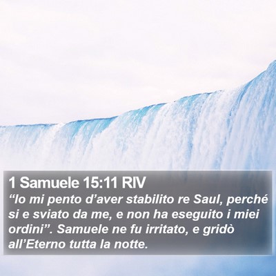 1 Samuele 15:11 RIV Bible Verse Image