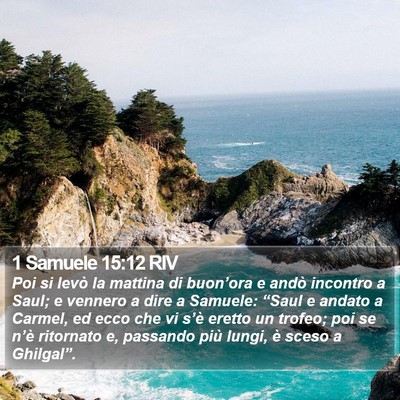 1 Samuele 15:12 RIV Bible Verse Image