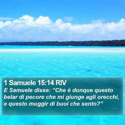 1 Samuele 15:14 RIV Bible Verse Image