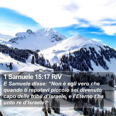 1 Samuele 15:17 RIV Bible Verse Image