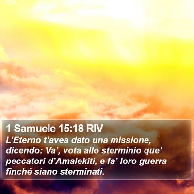 1 Samuele 15:18 RIV Bible Verse Image
