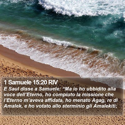 1 Samuele 15:20 RIV Bible Verse Image