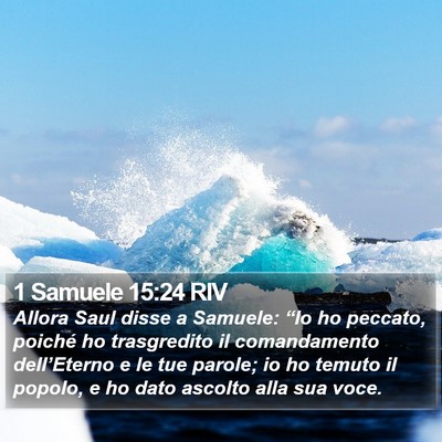 1 Samuele 15:24 RIV Bible Verse Image