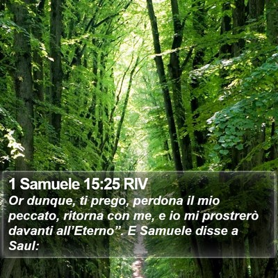 1 Samuele 15:25 RIV Bible Verse Image