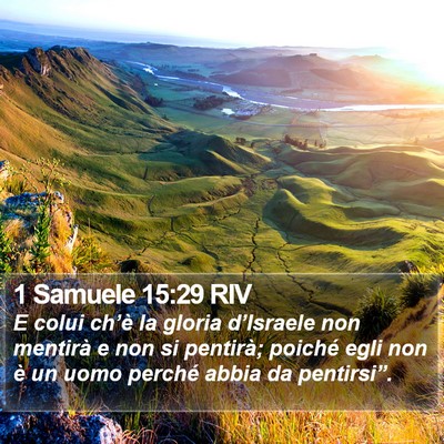 1 Samuele 15:29 RIV Bible Verse Image