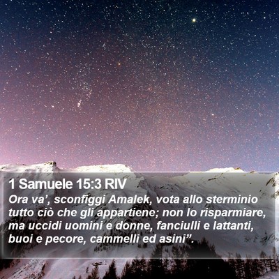 1 Samuele 15:3 RIV Bible Verse Image
