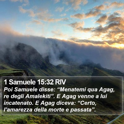 1 Samuele 15:32 RIV Bible Verse Image