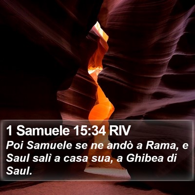 1 Samuele 15:34 RIV Bible Verse Image