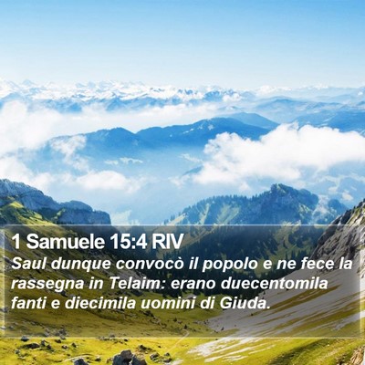1 Samuele 15:4 RIV Bible Verse Image