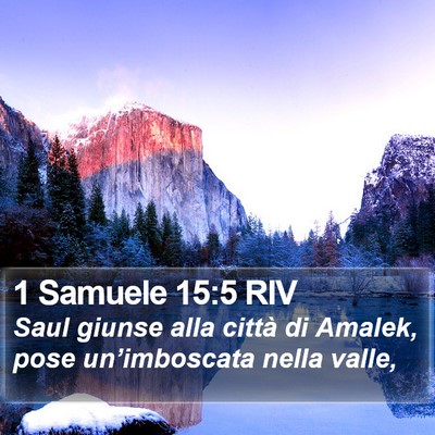 1 Samuele 15:5 RIV Bible Verse Image