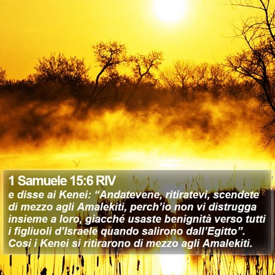 1 Samuele 15:6 RIV Bible Verse Image
