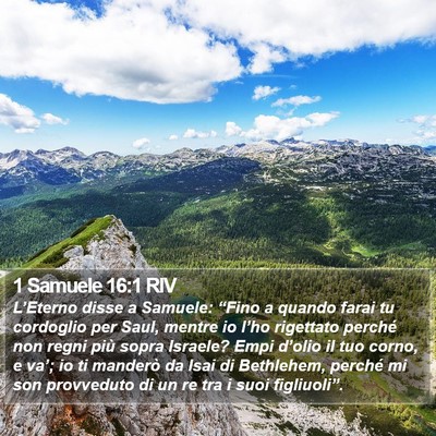 1 Samuele 16:1 RIV Bible Verse Image