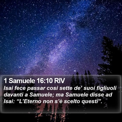 1 Samuele 16:10 RIV Bible Verse Image