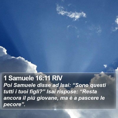 1 Samuele 16:11 RIV Bible Verse Image
