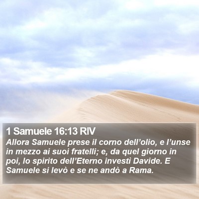 1 Samuele 16:13 RIV Bible Verse Image