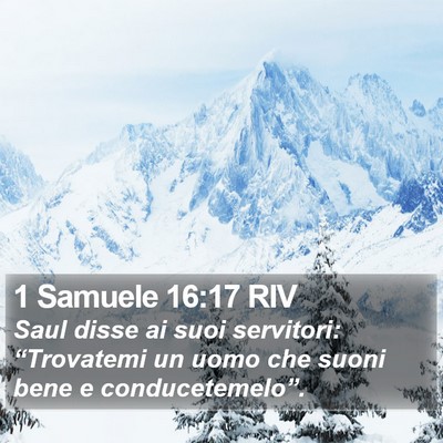 1 Samuele 16:17 RIV Bible Verse Image