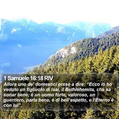 1 Samuele 16:18 RIV Bible Verse Image