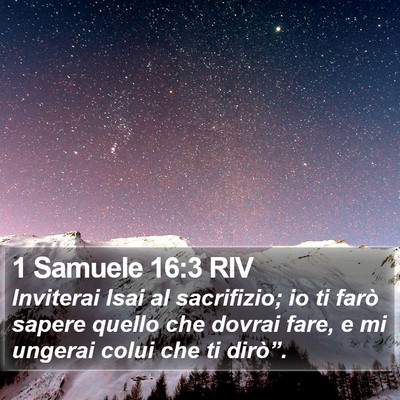 1 Samuele 16:3 RIV Bible Verse Image