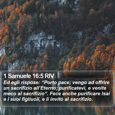 1 Samuele 16:5 RIV Bible Verse Image