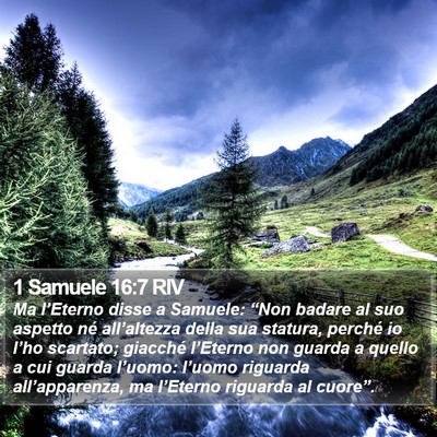 1 Samuele 16:7 RIV Bible Verse Image
