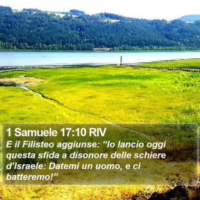 1 Samuele 17:10 RIV Bible Verse Image