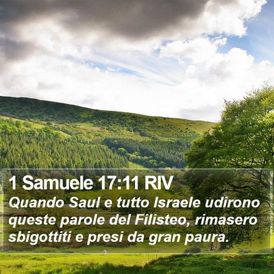 1 Samuele 17:11 RIV Bible Verse Image