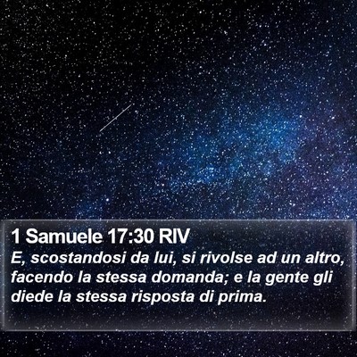 1 Samuele 17:30 RIV Bible Verse Image