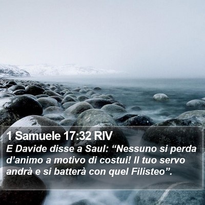 1 Samuele 17:32 RIV Bible Verse Image