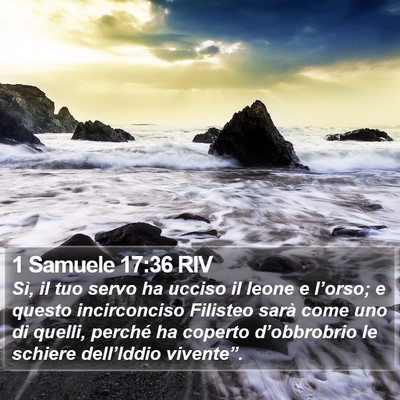 1 Samuele 17:36 RIV Bible Verse Image