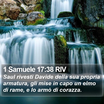1 Samuele 17:38 RIV Bible Verse Image
