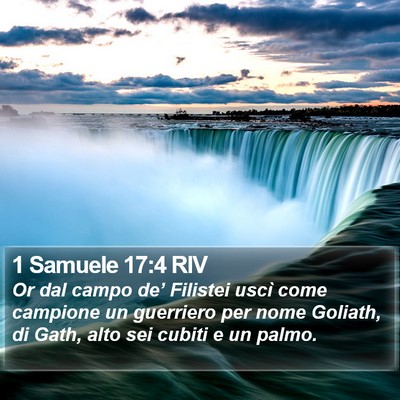 1 Samuele 17:4 RIV Bible Verse Image