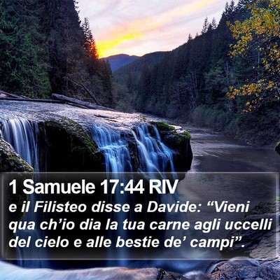 1 Samuele 17:44 RIV Bible Verse Image