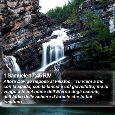 1 Samuele 17:45 RIV Bible Verse Image