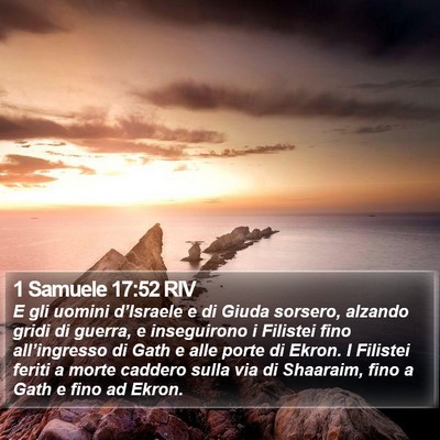 1 Samuele 17:52 RIV Bible Verse Image