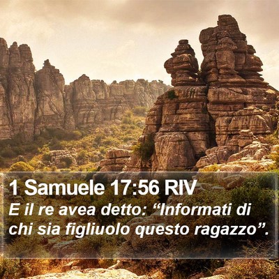 1 Samuele 17:56 RIV Bible Verse Image