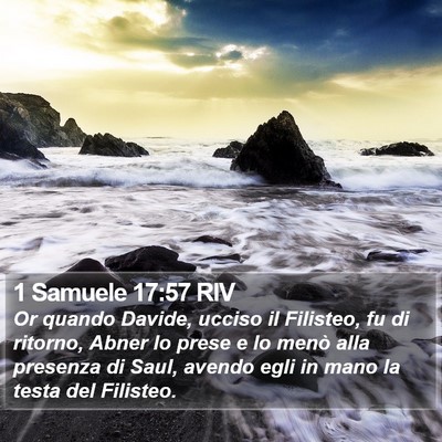 1 Samuele 17:57 RIV Bible Verse Image