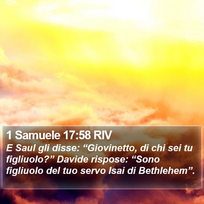 1 Samuele 17:58 RIV Bible Verse Image