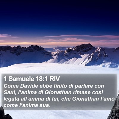 1 Samuele 18:1 RIV Bible Verse Image