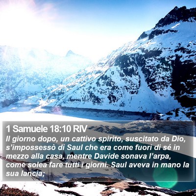 1 Samuele 18:10 RIV Bible Verse Image