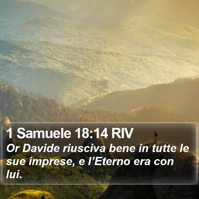 1 Samuele 18:14 RIV Bible Verse Image