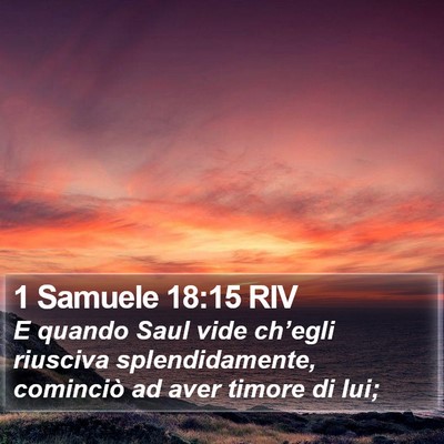 1 Samuele 18:15 RIV Bible Verse Image