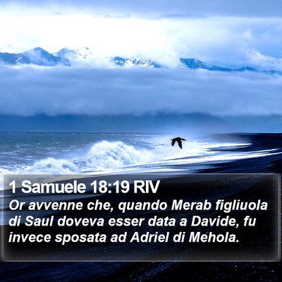 1 Samuele 18:19 RIV Bible Verse Image