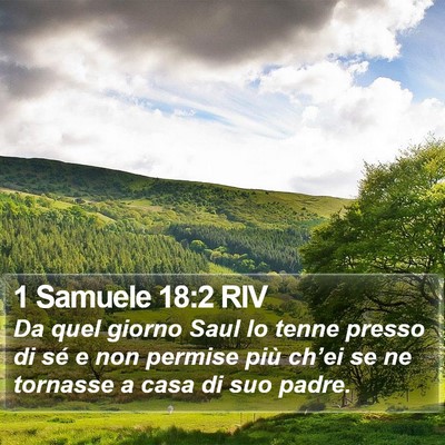 1 Samuele 18:2 RIV Bible Verse Image