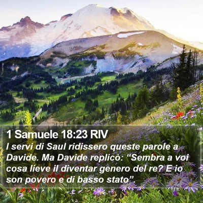 1 Samuele 18:23 RIV Bible Verse Image