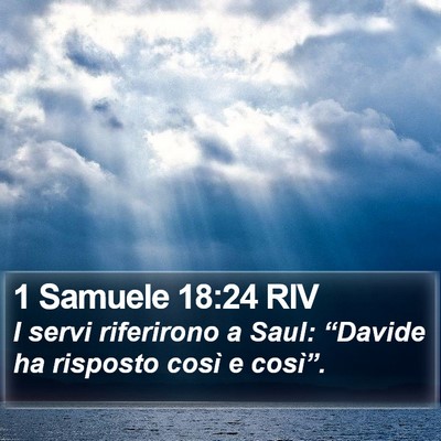 1 Samuele 18:24 RIV Bible Verse Image
